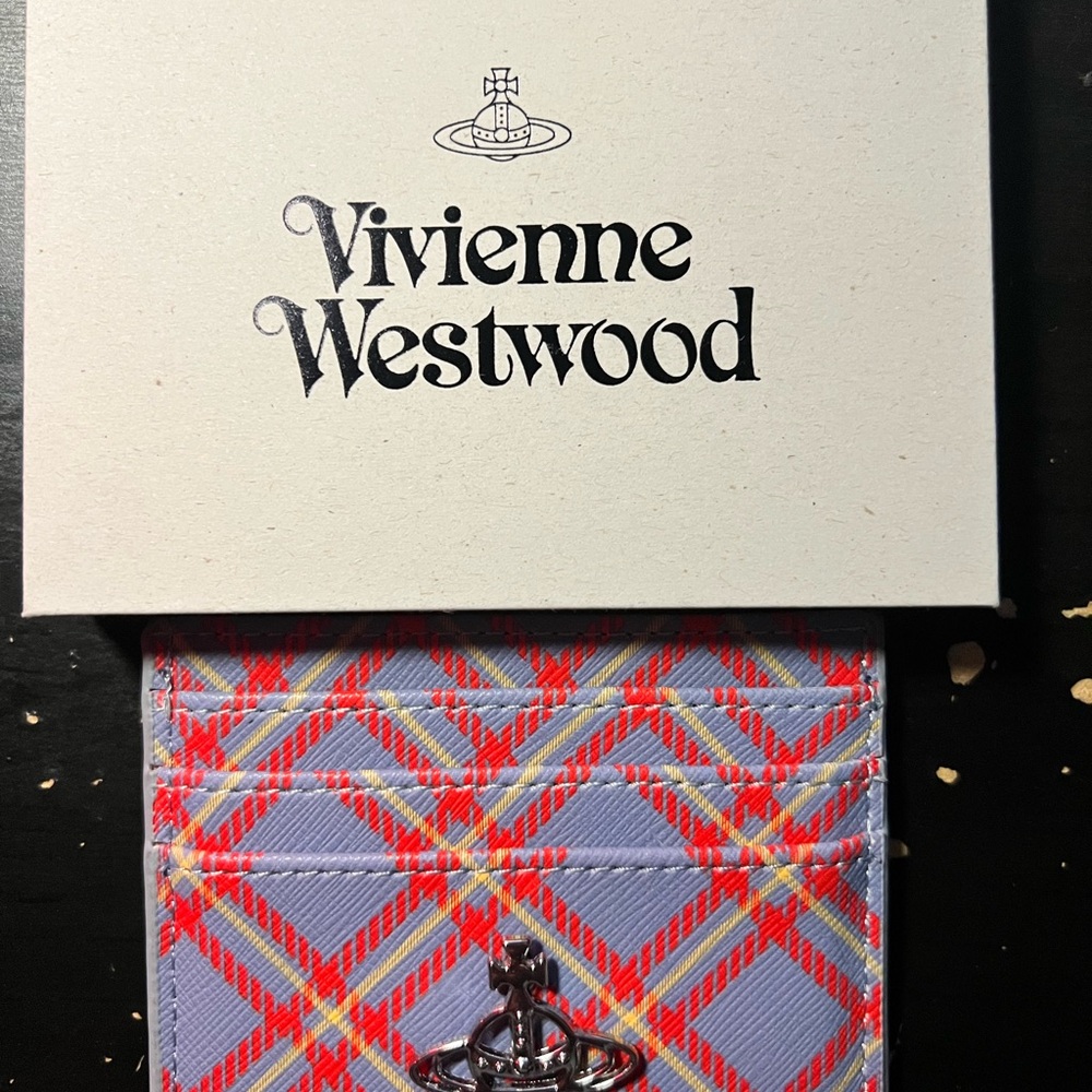 Vivienne Westwood Multicolor Plaid Card Holder
